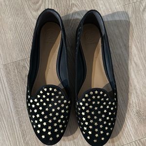 Tory Burch Gold Star Loafers